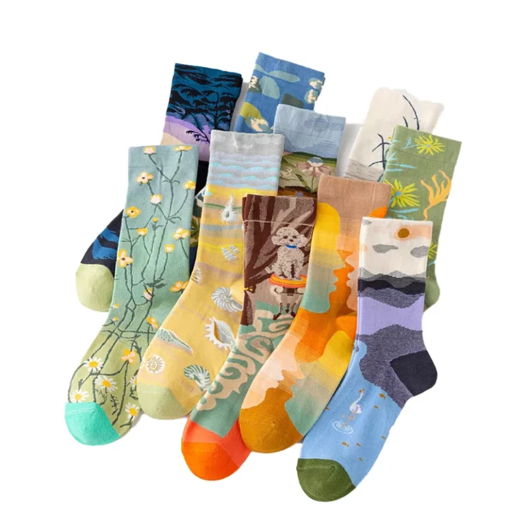 sock printing machine printing custom socks with vibrant colors