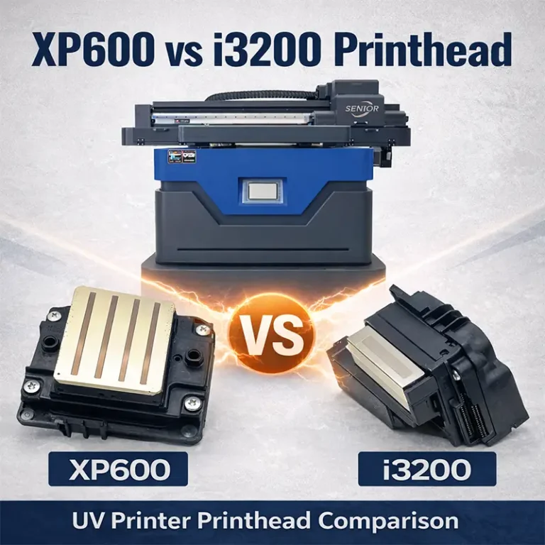 XP600 vs i3200 printhead comparison used in UV printers