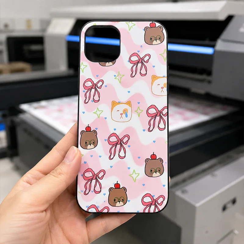 A3 UV printer printing custom phone case