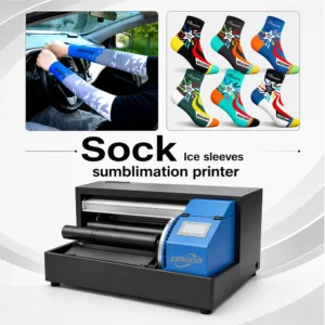 Cotton vs polyester sock printing with digital sock printing machine