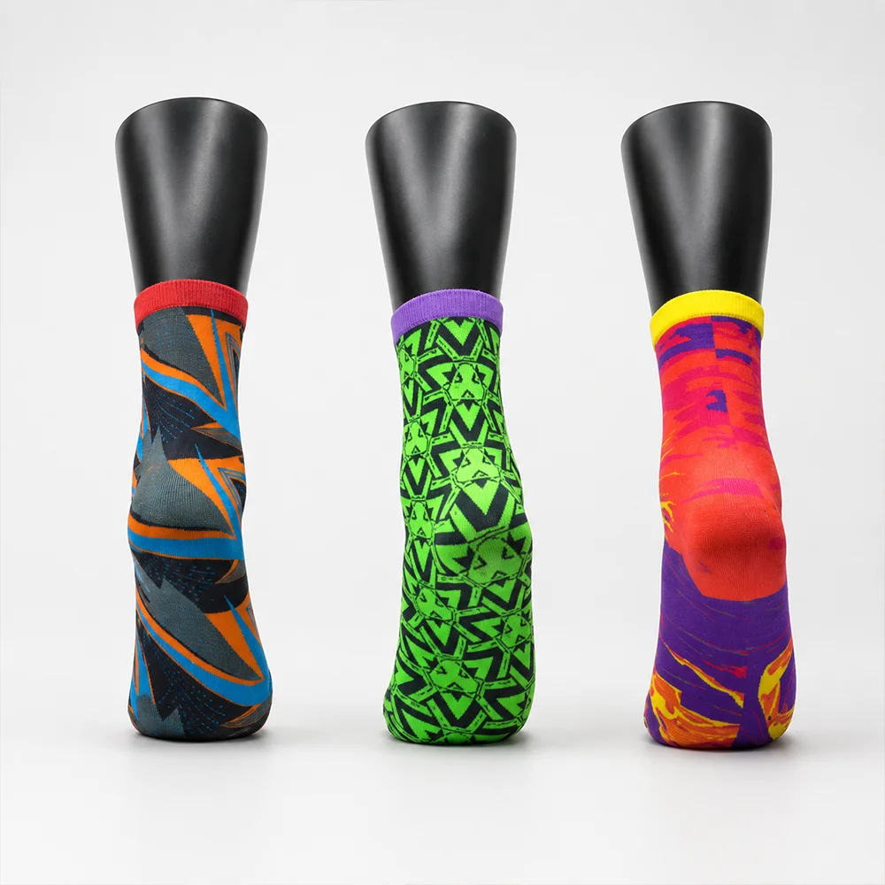 Custom sock printing business with sock printing machine for colorful socks