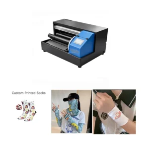 Custom sock printing with a 360 digital sock printer