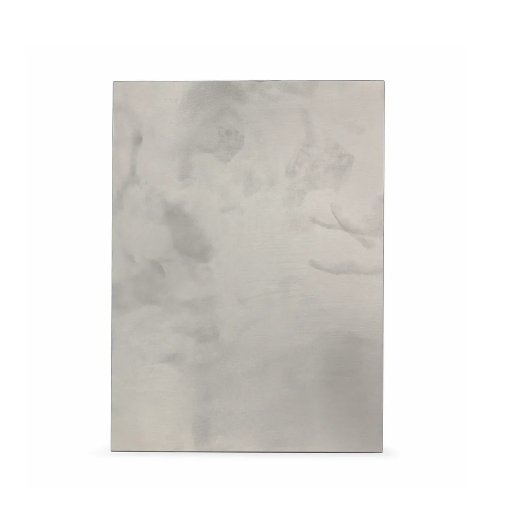 Blank aluminum plate before corrosion-resistant label printing process