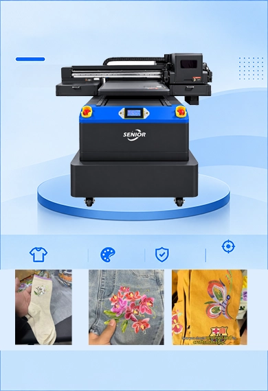 6090 UV Flatbed Printer for Custom Printing on Fabric, Leather and Garments