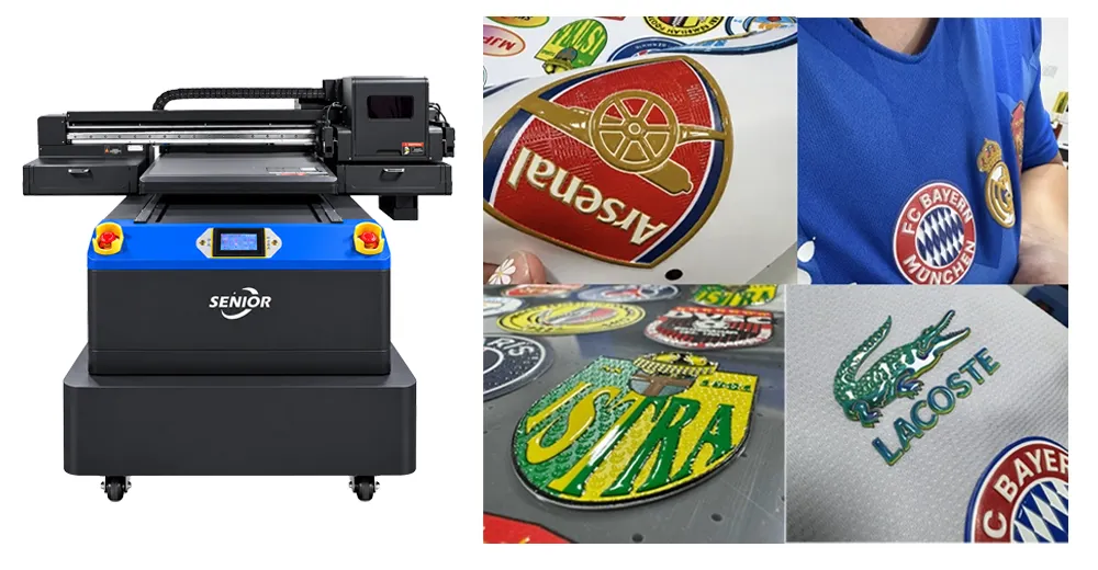 6090 UV printer for 3D raised labels and UV DTF printing
